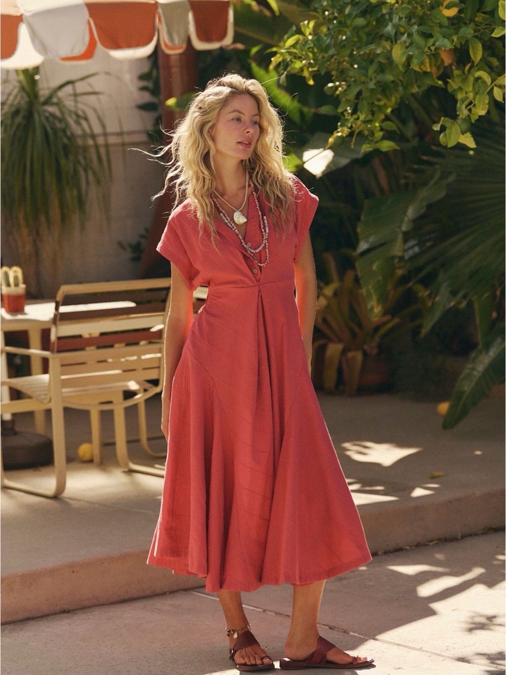 Free People Outta Here Midi Dress